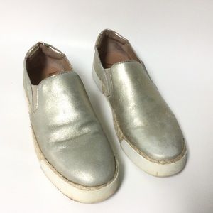 Sam Edelman Banks Espadrille Gold Loafers Sneakers Shoes Size 7.5 Women’s.